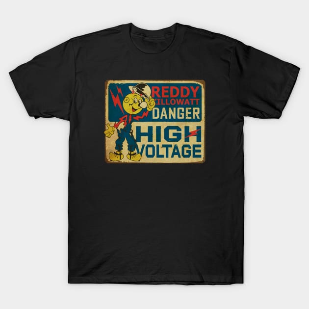 RETRO STYLE - reddy kilowatt HIGH VOLTAGE T-Shirt by MZ212